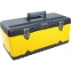 Yamoto.582x298x255mm YELLOW METAL TOOL BOX + TOTE TRAY