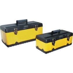 Yamoto.470x238x178mm YELLOW METAL TOOL BOX + TOTE TRAY  Yamoto.470x238x178mm YELLOW METAL TOOL BOX + TOTE TRAY