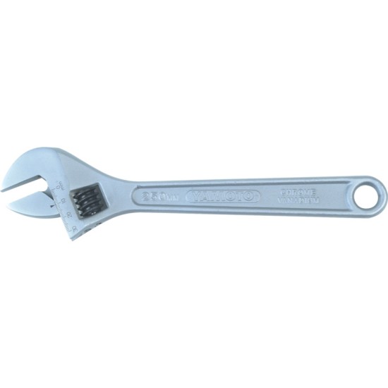 250mm, Yamoto.Satin Finish Adjustable Wrenches