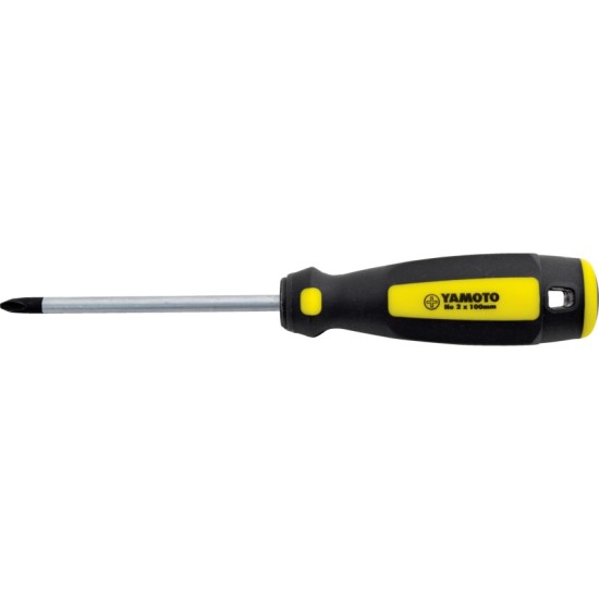 Yamoto.Tri-Line™ Phillips Screwdriver, No.2 Phillips Tip, 250mm Blade