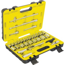 1/2in. Socket Set, Metric, Set of 30,8, 9, 10, 11, 12, 13, 14, 15, 16, 17, 18, 19, 20, 21, 22, 23, 24, 25, 26, 27, 30, 32mm 1/2in. Socket Set, Metric, Set of 30,8, 9, 10, 11, 12, 13, 14, 15, 16, 17, 18, 19, 20, 21, 22, 23, 24, 25, 26, 27, 30, 32mm