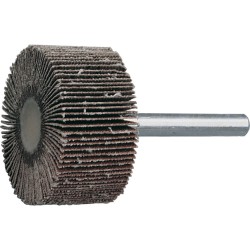 York.60 x 50mm Flap Wheels - Aluminium Oxide - 6.0mm Shaft P80