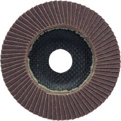 100 x 16mm Conical Flap Discs, Aluminium Oxide - Fibre Backed P120